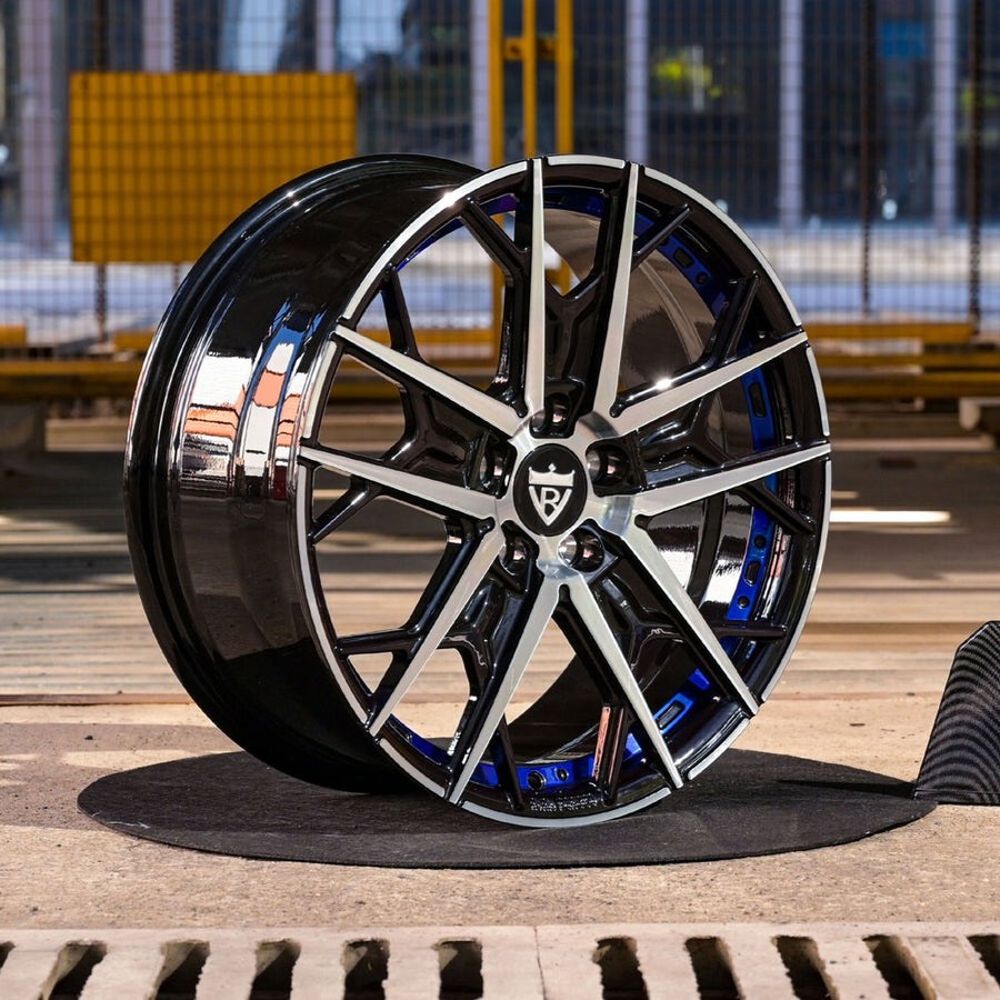 2024 Mini Coppers Custom Blue & Black Forged Wheels: RV-MF142