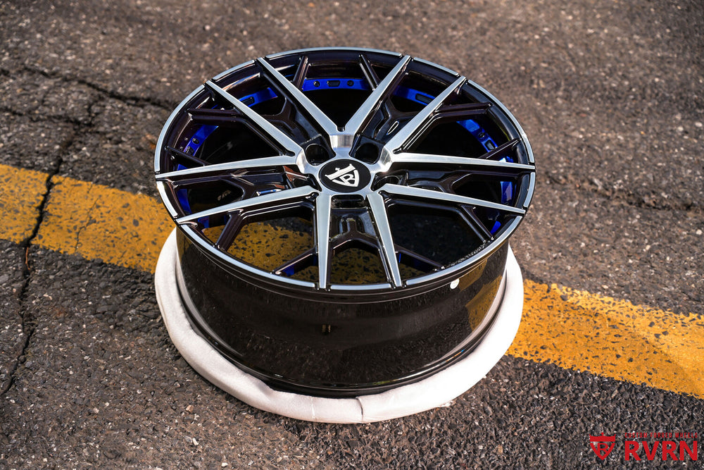 Polished aluminum face custom forged wheels for Mini Cooper