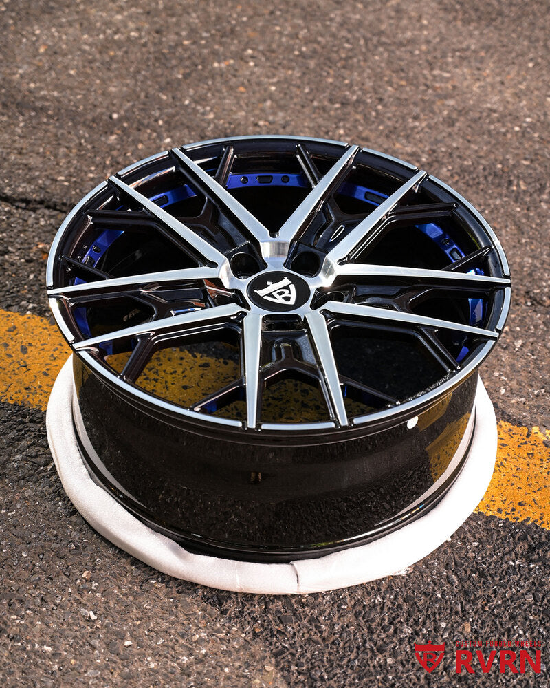 Gloss black barrel custom forged Mini Cooper wheels 18x8