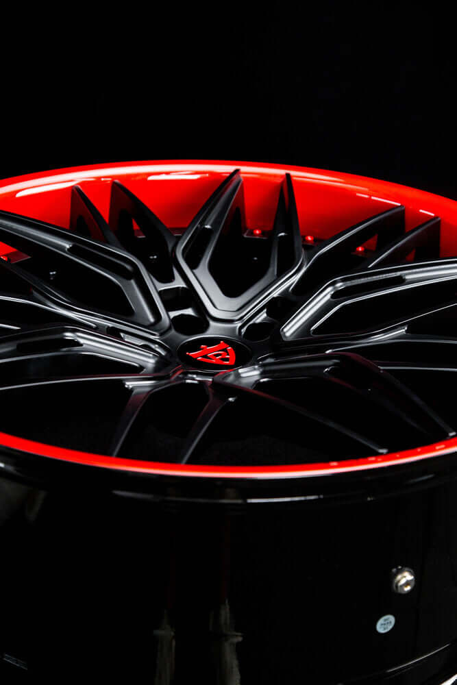 Matte black 5-spoke custom wheels for BMW XM SUV