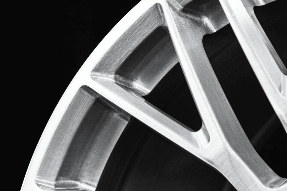 Profile view of custom-built RV-MC65 wheels for Corvette C8