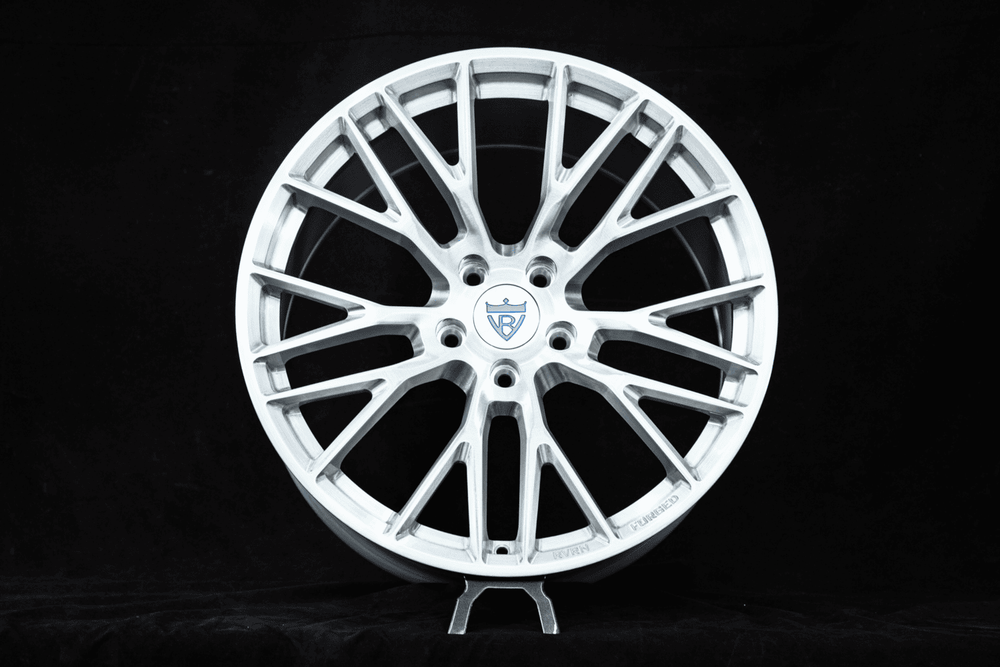 Backside view showing structure of RV-MC65 forged wheels