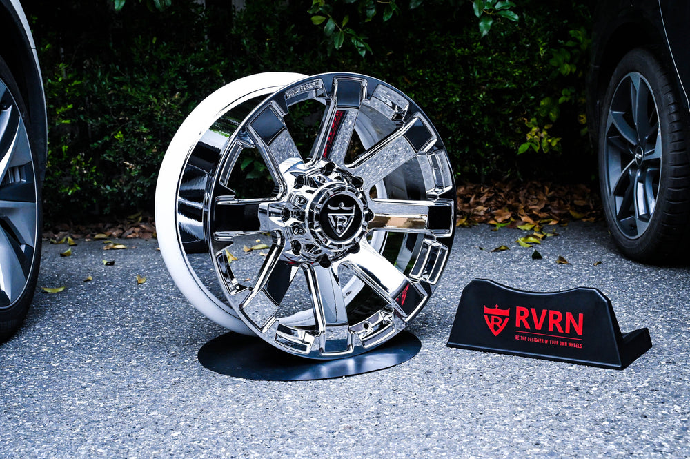 2024 GMC Denali 2500HD on RVRN RV-MG01 custom forged wheels in chrome - 08