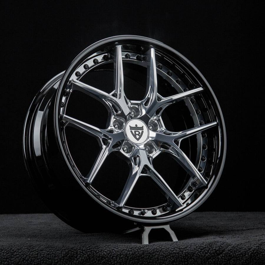 2024 Lexus Is300 F Sport Awd Custom Gloss Black & Polished Aluminum Forged Wheels: RV-DR08