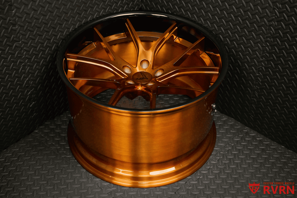 2025 Corvette Z06 RV-DC24 custom bronze forged wheel front view