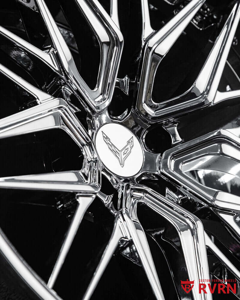 Corvette C8 Z06 chrome RV-T081 custom wheel 20x10 size