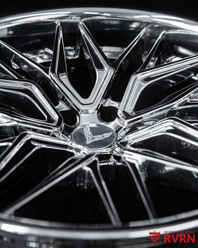 Corvette C8 Z06 RV-T081 custom wheels closeup view