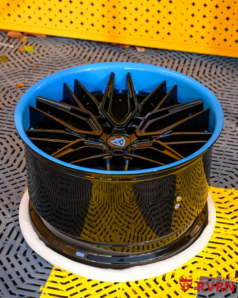RVRN forged concave rims on Corvette Z06 side view