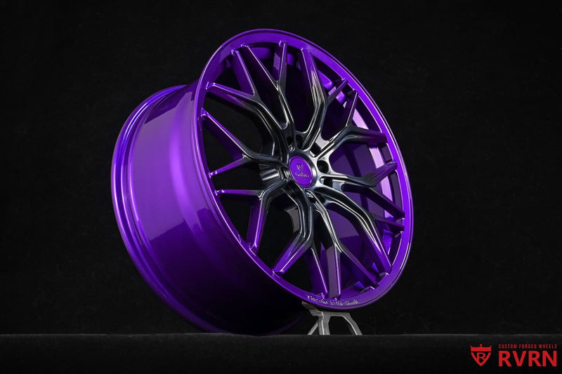 Detailed view of 22x10 inch forged wheel for Dodge Durango