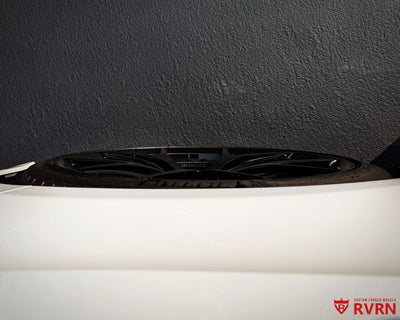 Wheel clearance detail of RVRN RV-MR05 lightweight forged monoblock wheels on a 2025 Mercedes-Benz CLE300.
