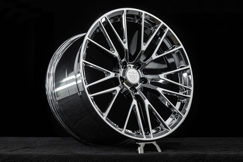 RVRN Wheels RV-MC65 custom forged chrome Corvette C8 rim
