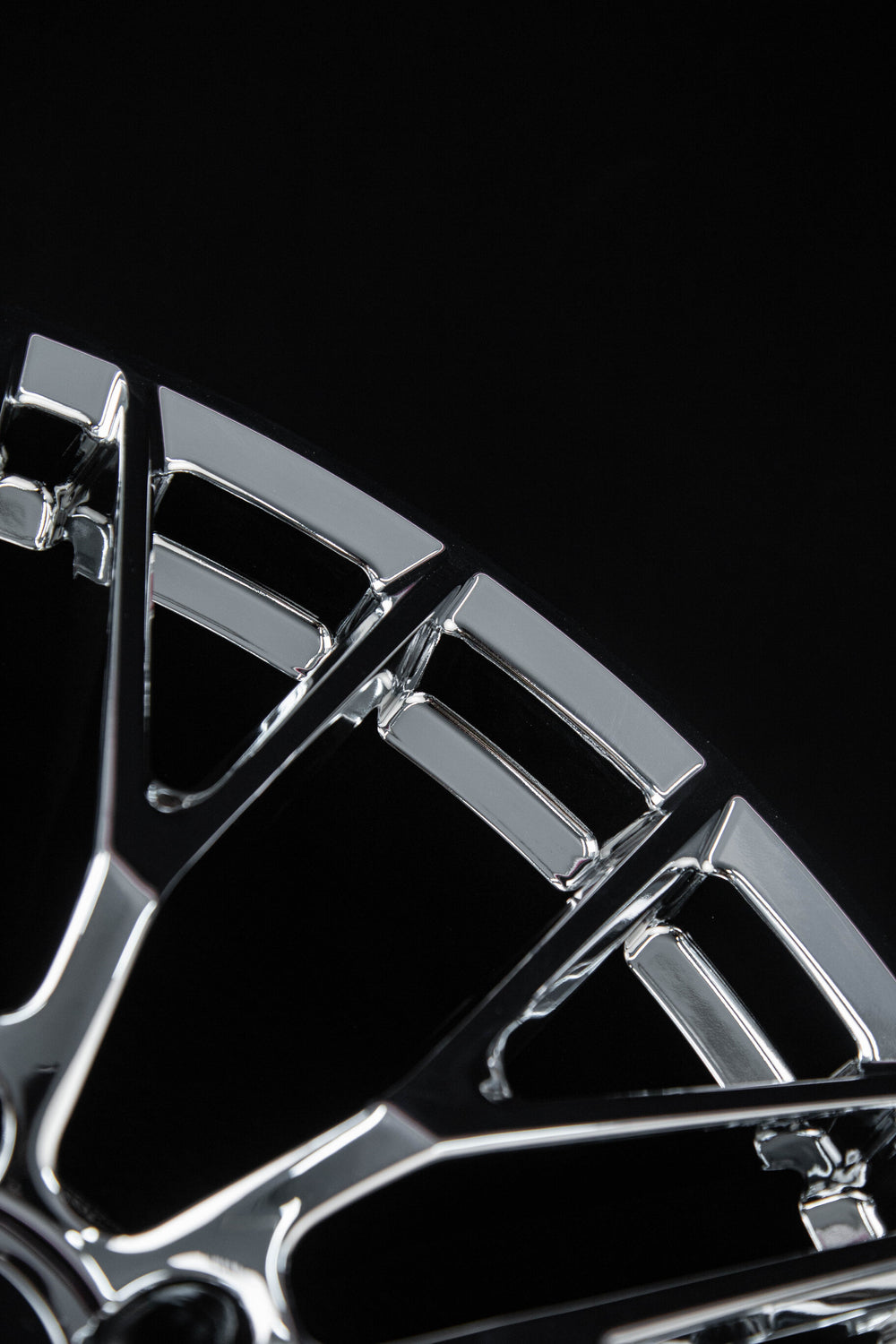 Forged chrome barrel detail RV-MC65 Corvette C8 custom rim
