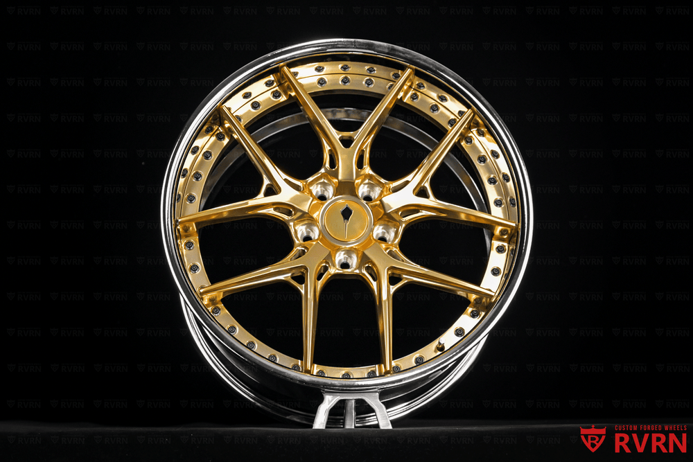 Corvette Stingray nearly flush fitment wheels with deep concave profile, RV-DR08D forged custom setup by RVRN Wheels