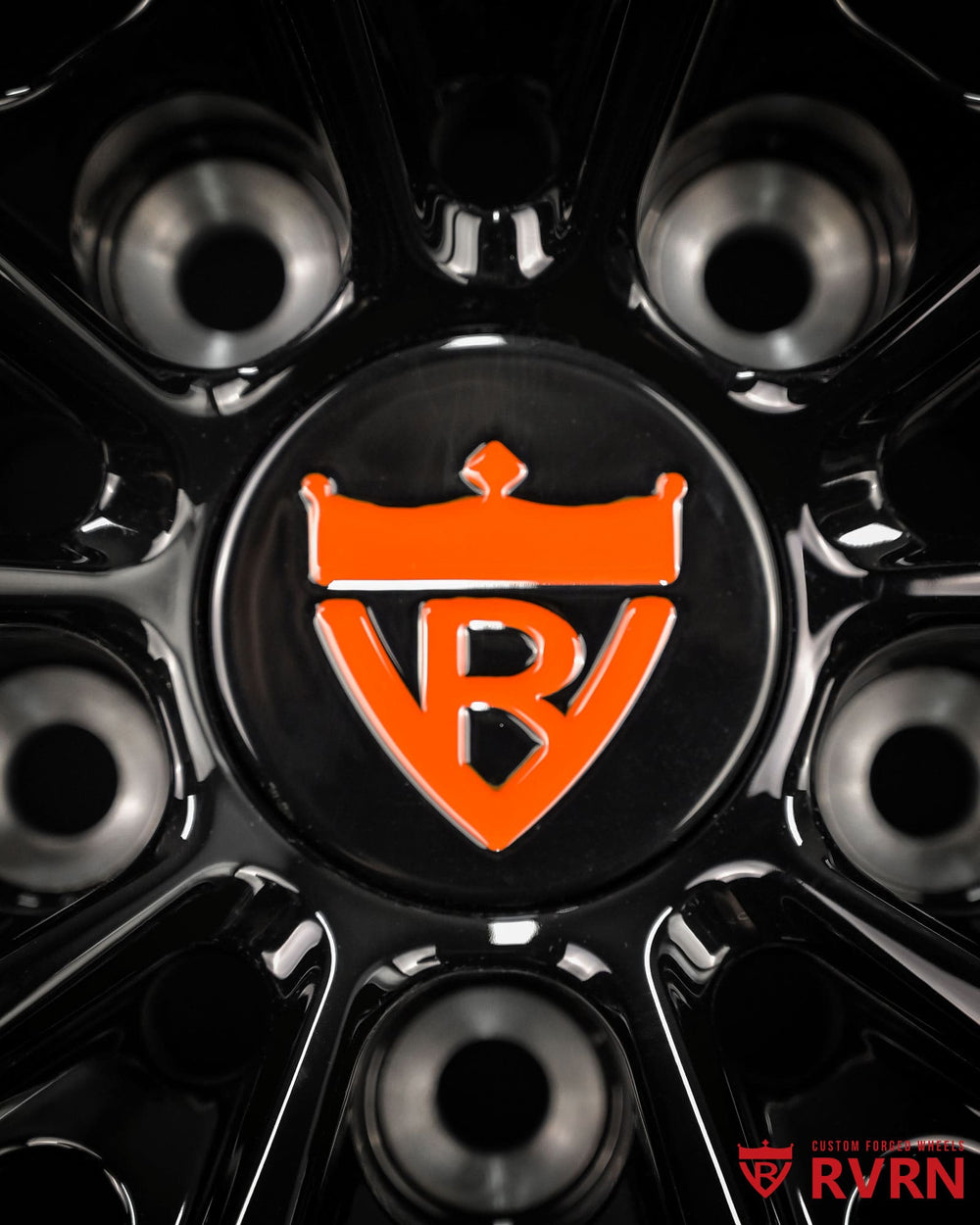 Multi spoke wheel design on McLaren Artura featuring RV-MC29 forged monoblock wheels in all gloss black