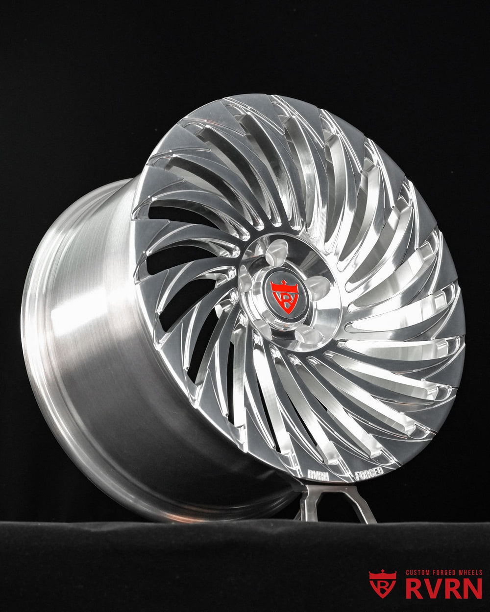 Custom lug pattern and fitment of RV-MF150 forged wheels on Tesla Model S