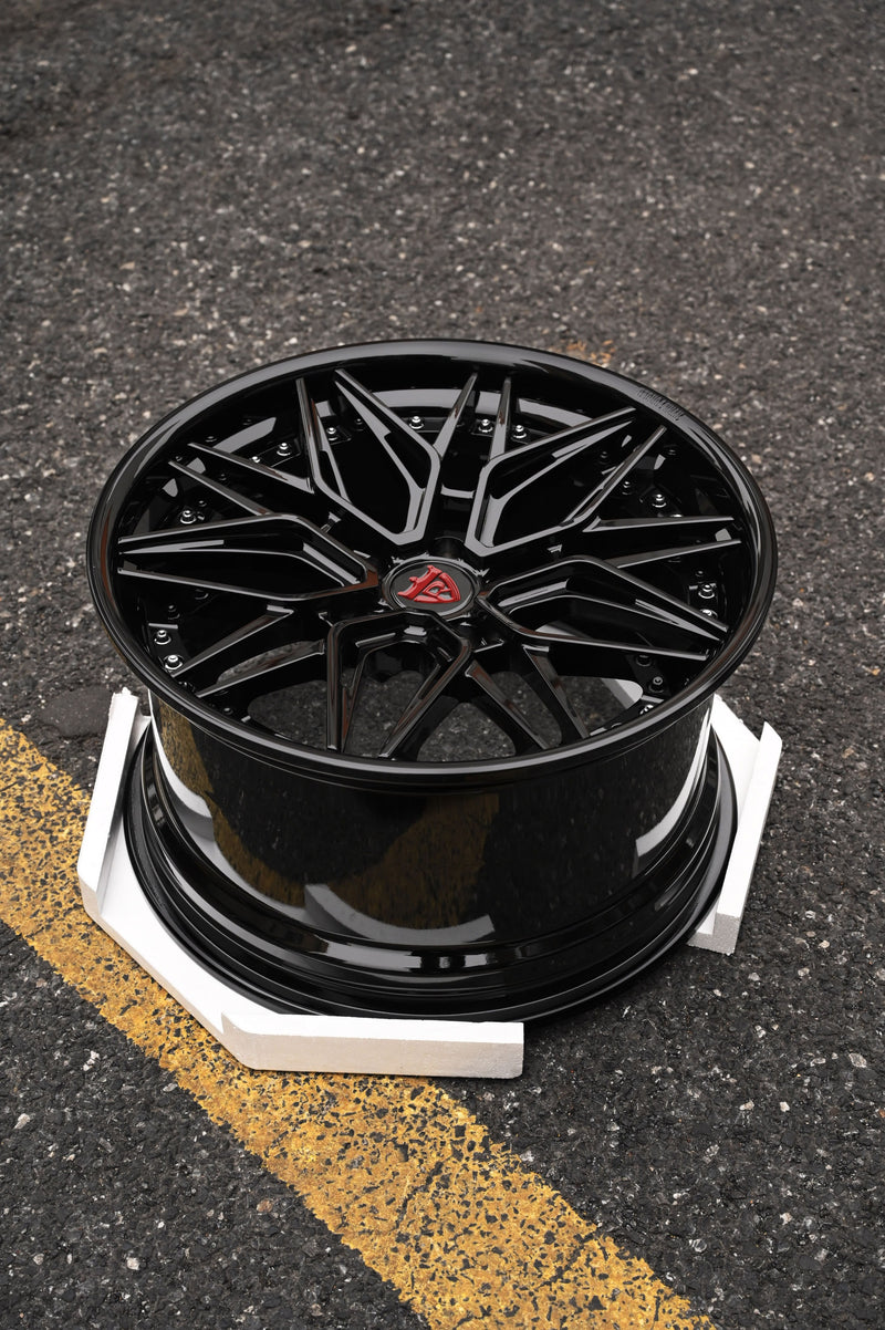 Camaro Concave Wheels&Rims- 2018 Chevrolet Camaro Black 20inch staggered forged wheels-C081 series