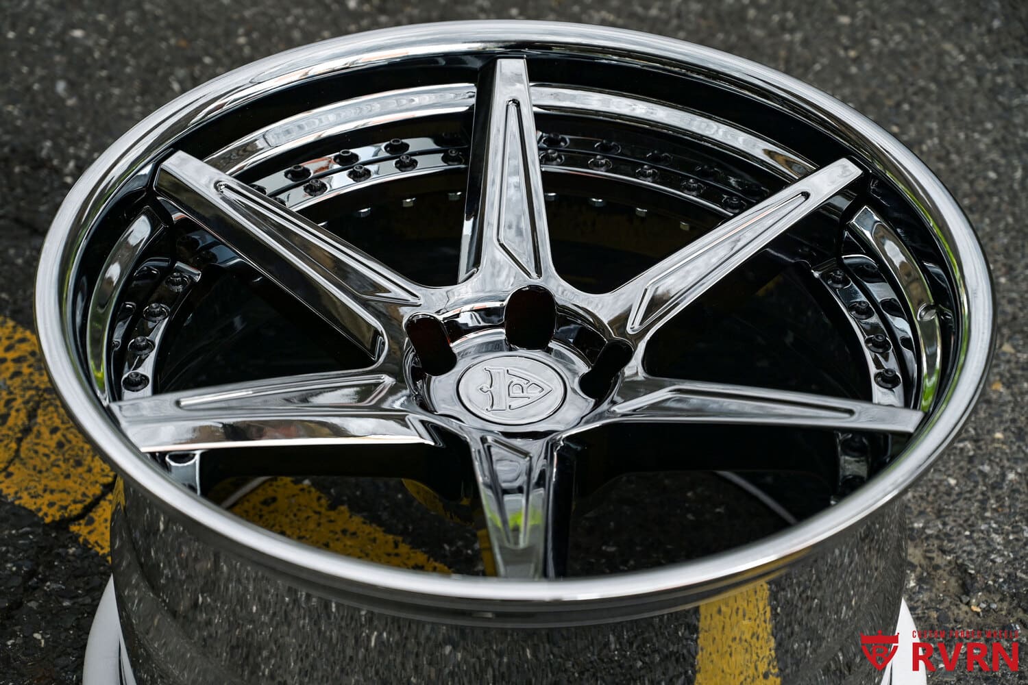 Custom Forged Chrome Concave Wheels for C8 Corvette: RV-DC19