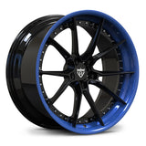 RV-DB082: CUSTOM 2-PIECE FORGED BLUE WHEELS