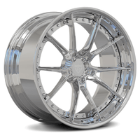 Mirror-polished RV-DB082 forged wheels – high-gloss racing rims