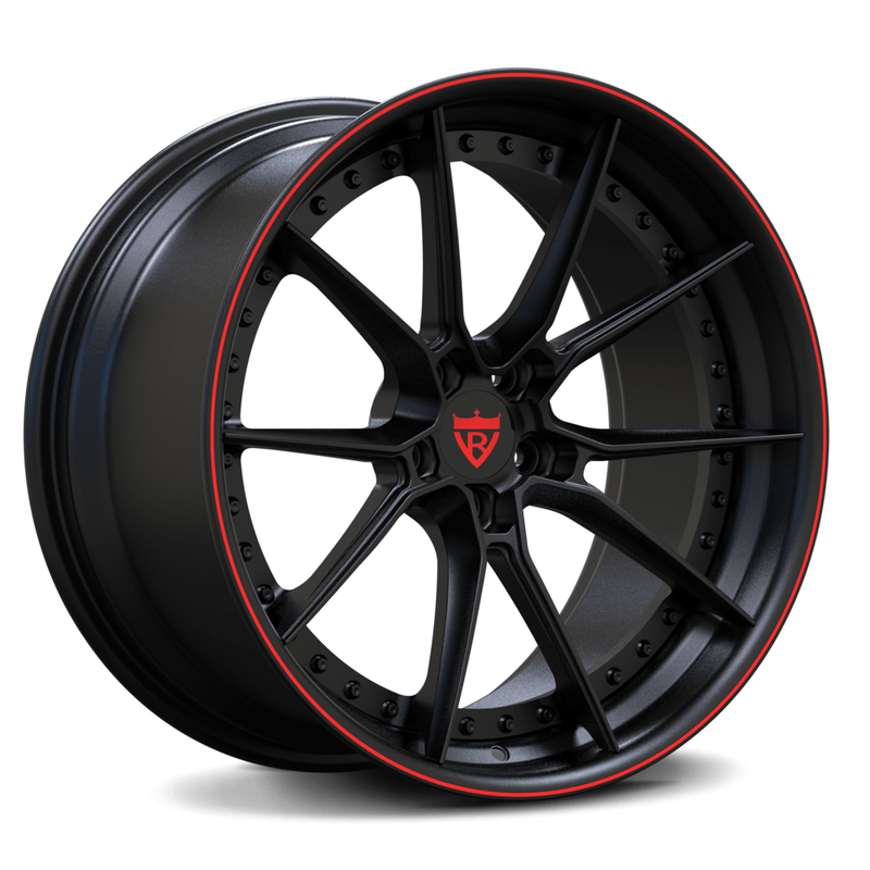 Red and black custom forged dodge ram aftermarket wheels-perfect for truck owners