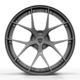 Custom 2 piece forged wheel series RV-DB189, designed for BMW M4, featuring a sleek carbon finish and modern design.