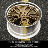 Lexus SC430 custom wheels with bronze and polished lip-RVRN Custom Forged 2-Piece Series RV-DC04 Series-Best forged wheels company