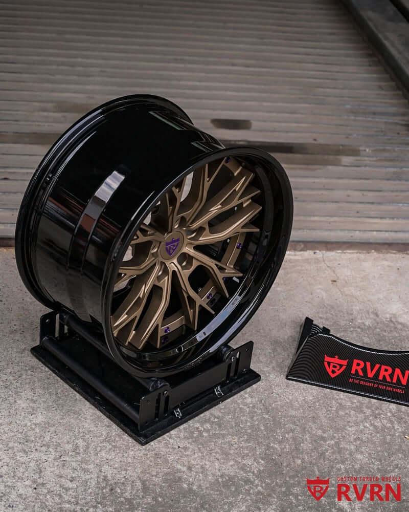 Custom forged step lip wheels for Dodge Durango, featuring a deep lip design and stylish bronze finish.