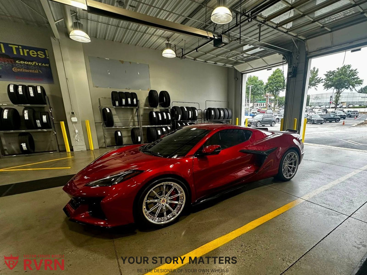 Corvette C8 Z06 on RVRN RV-DC29 20x10 and 21x13 custom forged wheels
