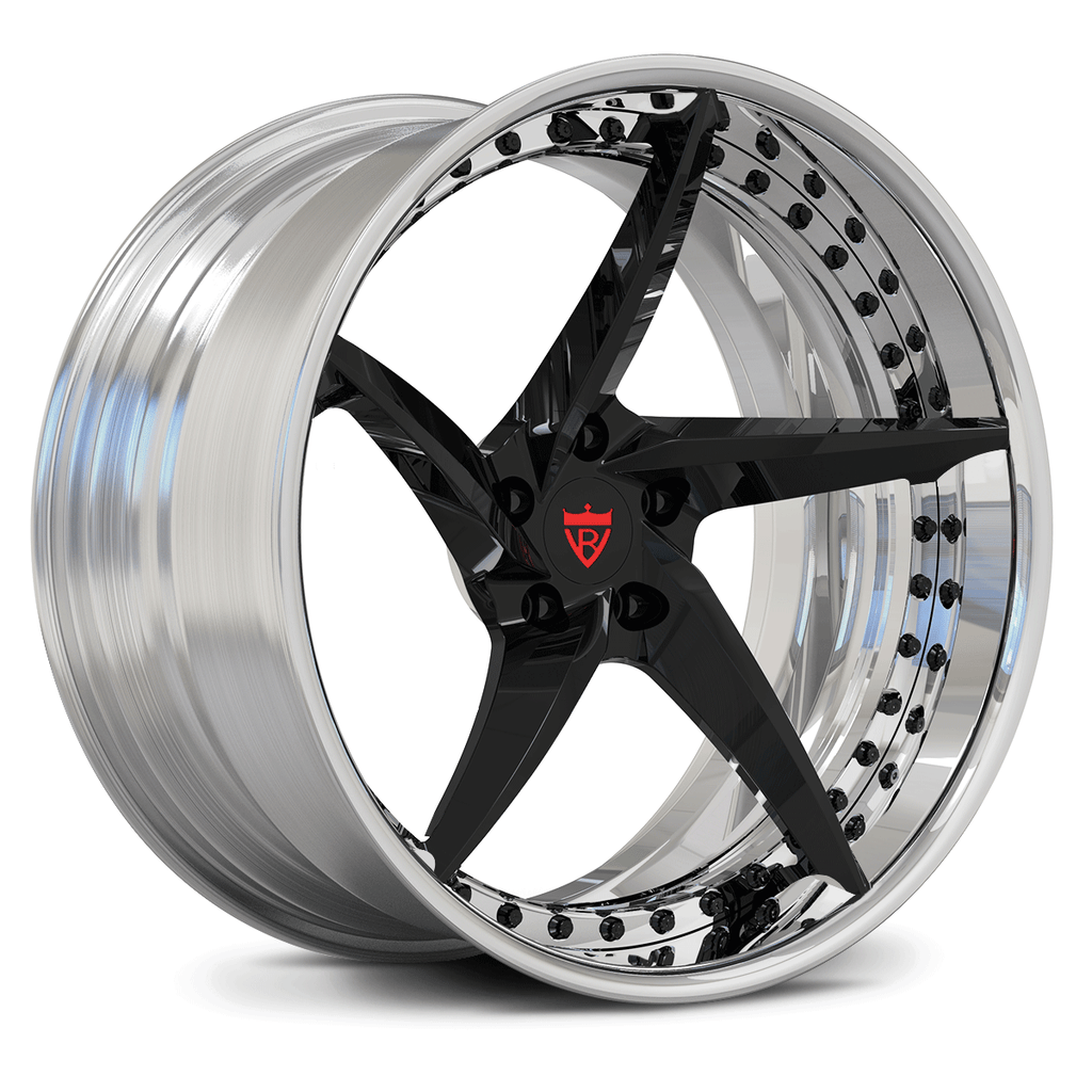 Custom Forged 5 Spoke Concave Corvette C8 Wheels: RV-DC35