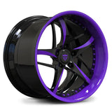 Purple Lip & Spoke Forged 2-Piece Deep Dish Wheel – Lightweight Sporty Design  