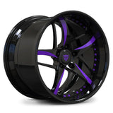 Purple Spoke Custom Forged 2-Piece Deep Dish Wheel – Lightweight Performance Upgrade  