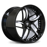 White Spoke & Inner Barrel Forged 2-Piece Deep Dish Wheel – Custom Corvette Rims  