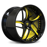Yellow Spoke & Inner Barrel Custom 2-Piece Forged Wheel – Racing Performance Fitment