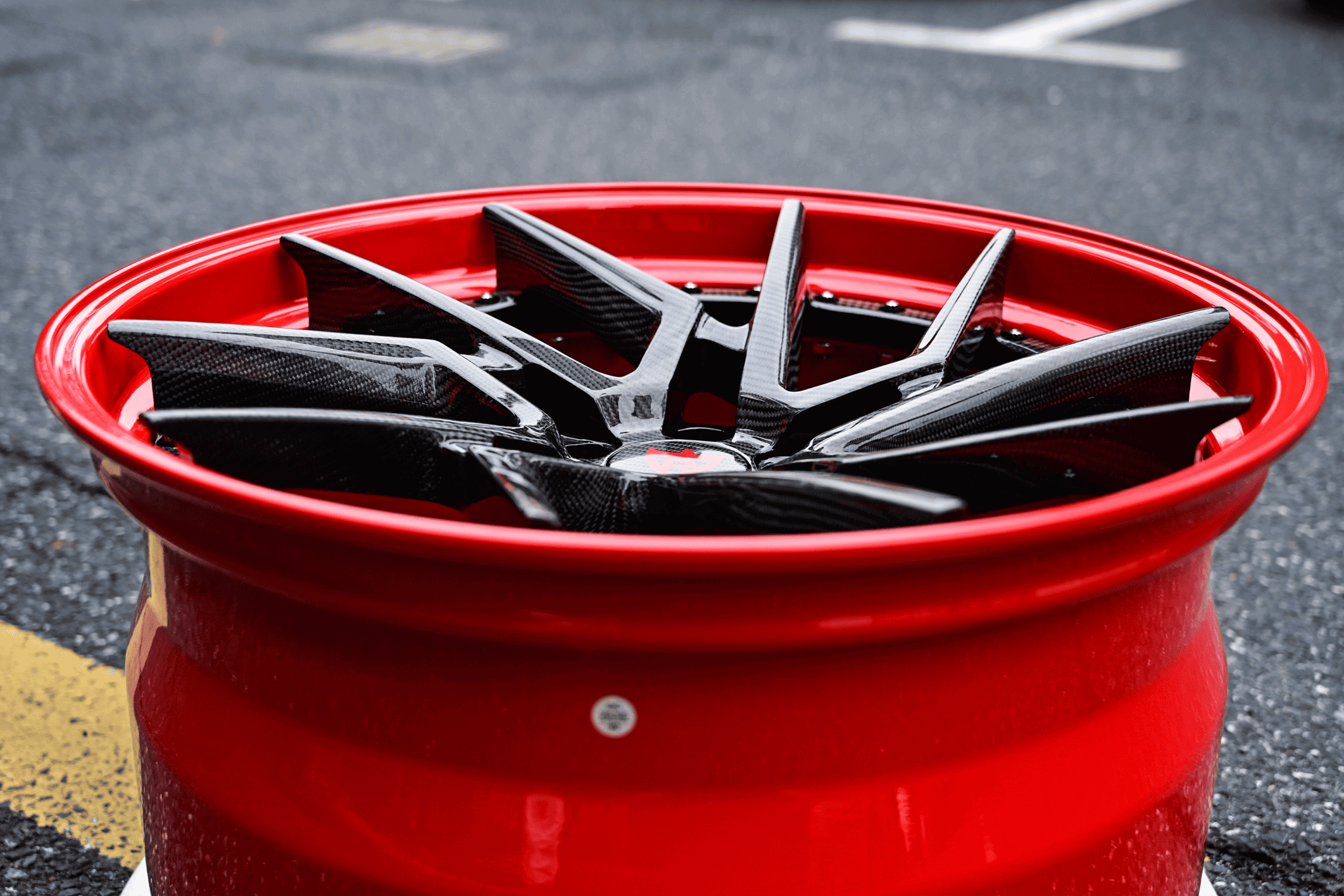 2019 Ferrari 488 GTB Custom 21 Carbon Fiber Wheels: RV-DF041