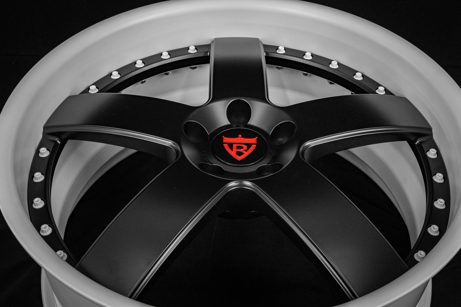 Tesla Black rims model y 21inch staggered size, RVRN RV-DF93 Custom Performance 2-Piece Wheels for your Tesla Model Y.