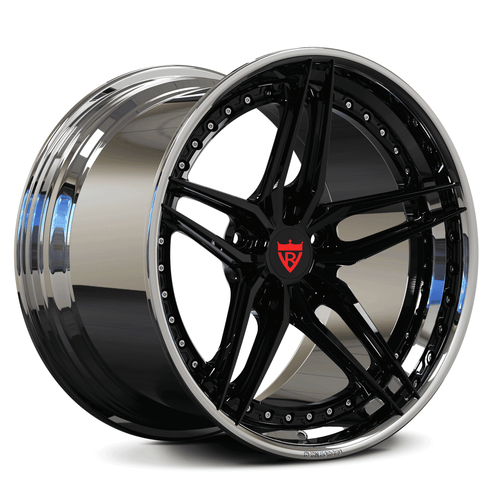 CUSTOM FORGED 2-PIECE WHEELS: RV-DP03, 17"-26" available, Custom 5 lug rims, Aerospace-grade forged 6061-T6 aluminum alloy, Porsche 911 wheels