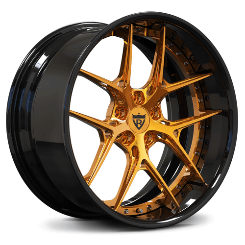 Custom copper 18-inch forged wheel for 1964 Chevelle