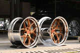 1970 Dodge Charger Aftermarket Custom Wheels-Deep Dish Bronze&Chrome Rims-RVRN RV-DR08D Wheels