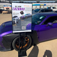 2013 Dodge Challenger SRT8 on RVRN RV-DR08D deep dish forged wheels, transparent copper to black finish, 20x11 front