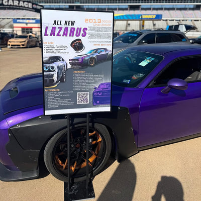2013 Dodge Challenger SRT8 on RVRN RV-DR08D deep dish forged wheels, transparent copper to black finish, 20x11 front