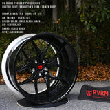 chevy c10 truck custom deep dish black wheels-rvrn forged 2-piece rv-dr08d series