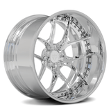 Chrome deep dish custom aftermarket forged wheels for trucks and suvs, RVRN Wheels RV-DR08D Series