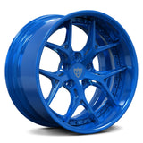 Chevy camaro custom aftermarket wheels-deep concave blue custom rims- RVRN Forged RV-DR08D 