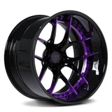 Purple rims, deep dish custom aftermarket forged wheels&rims for trucks and suvs, RVRN Wheels RV-DR08D Series