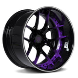 Purple rims, deep dish custom aftermarket forged wheels&rims for trucks and suvs, RVRN Wheels RV-DR08D Series