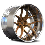 Bronze deep dish custom aftermarket forged wheels for trucks and suvs, RVRN Wheels RV-DR08D Series