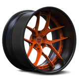 Orange and Black wheels for charger hellcat deep dish custom aftermarket forged wheels for trucks and suvs, RVRN Wheels RV-DR08D Series