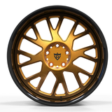 1967 Ford Mustang Deep Dish Wheels&Rims-Custom Forged Copper and black Wheels