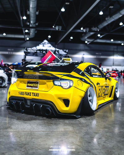 2015 Scion FRS JDM build featuring RVRN RV-DS01 deep dish forged 6-spoke wheels