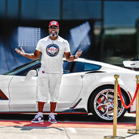 RVRN custom forged chrome wheels detail shot on Corvette Z06